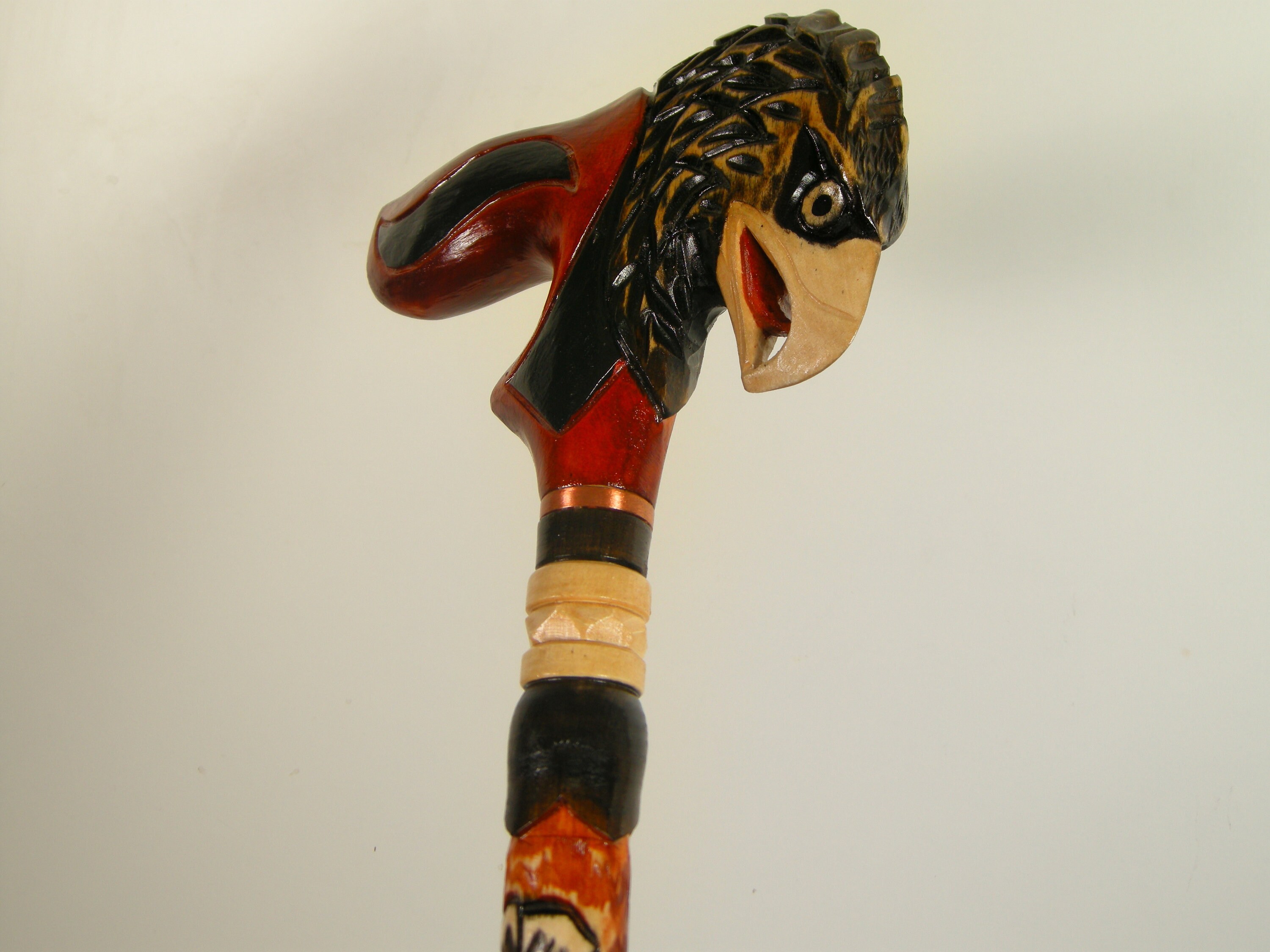 Bastón con cabeza de águila: mango ergonómico de agarre de palma, bastón  tallado en madera para hombres mujeres, accesorio cómodo mejor idea de  regalo -  México