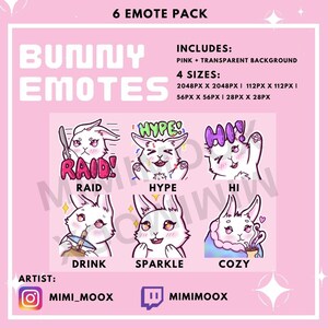 Bunny Emotes for Twitch