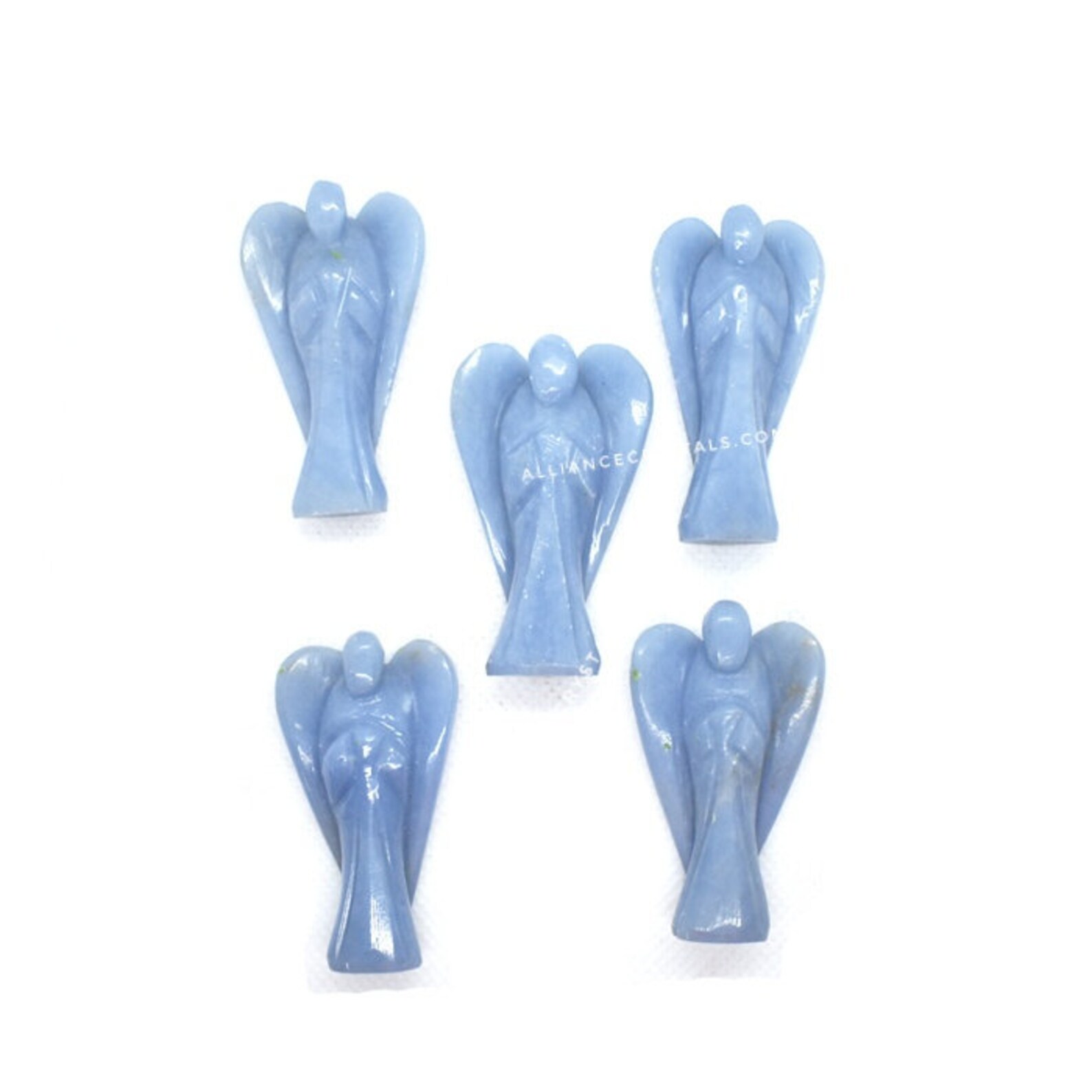 Angelite Pocket Angel Crystal Gemstone Guardian Angels Etsy