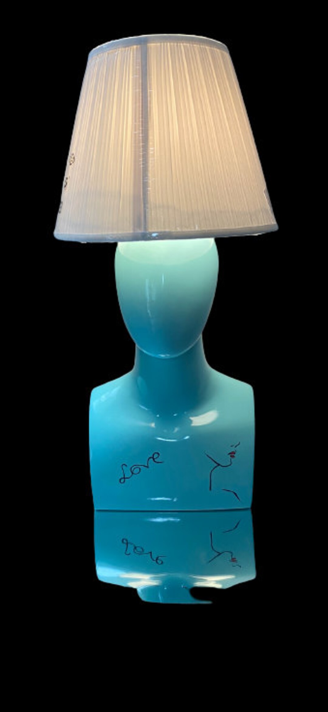 MANNEQUIN HANDMADE LAMP Mannequin Lamp Bedside Lamp White Etsy