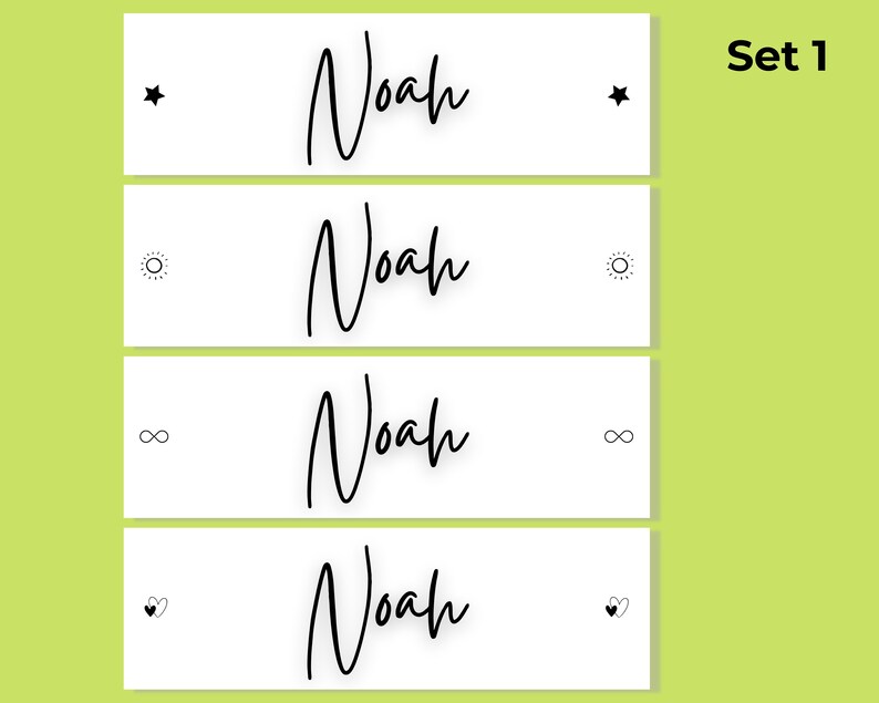 Kids Printable Bookmarks, Personalized Set of 4 - - Name Bookmarks ...