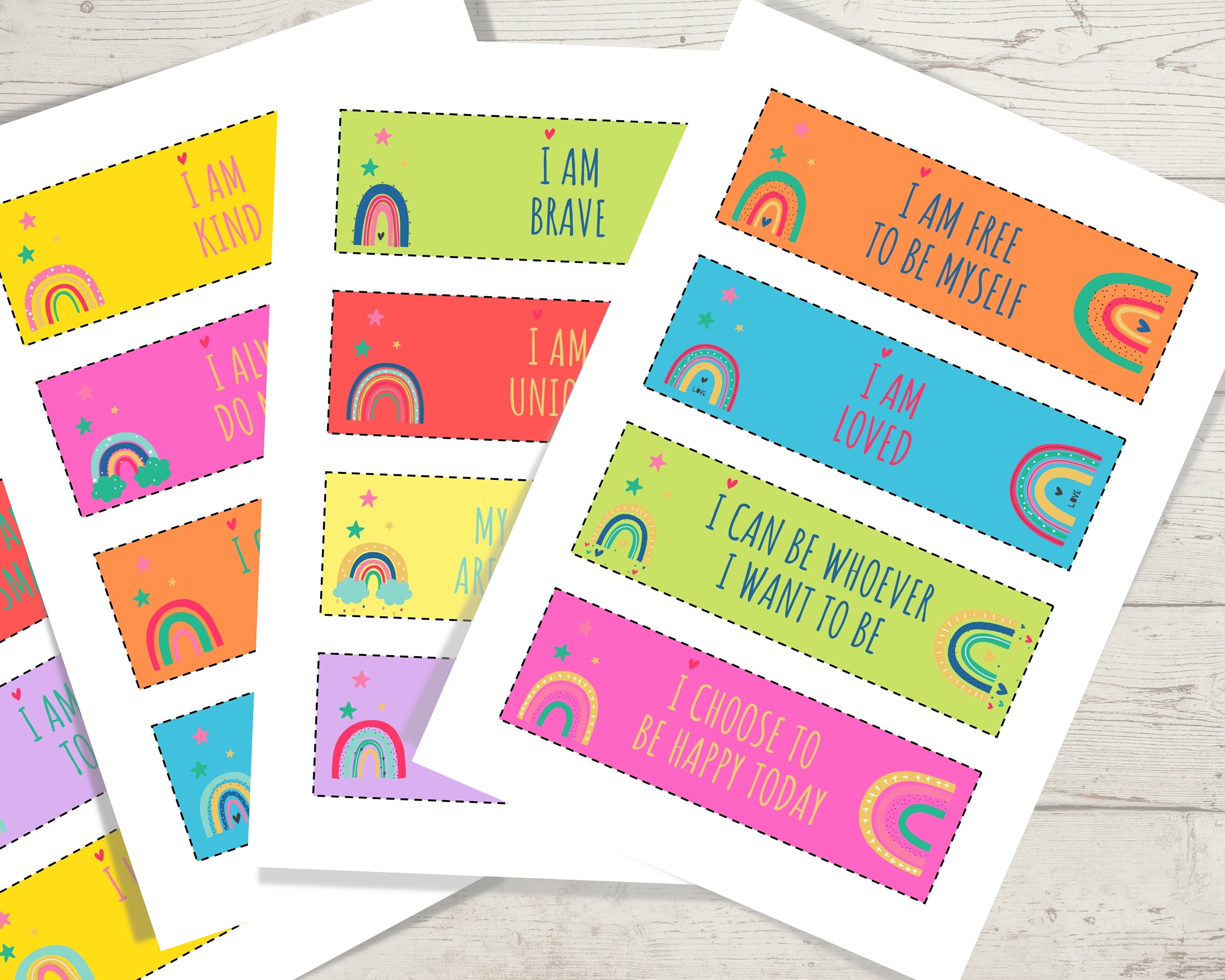 Kids Affirmation Bookmarks | Digital Download - Etsy
