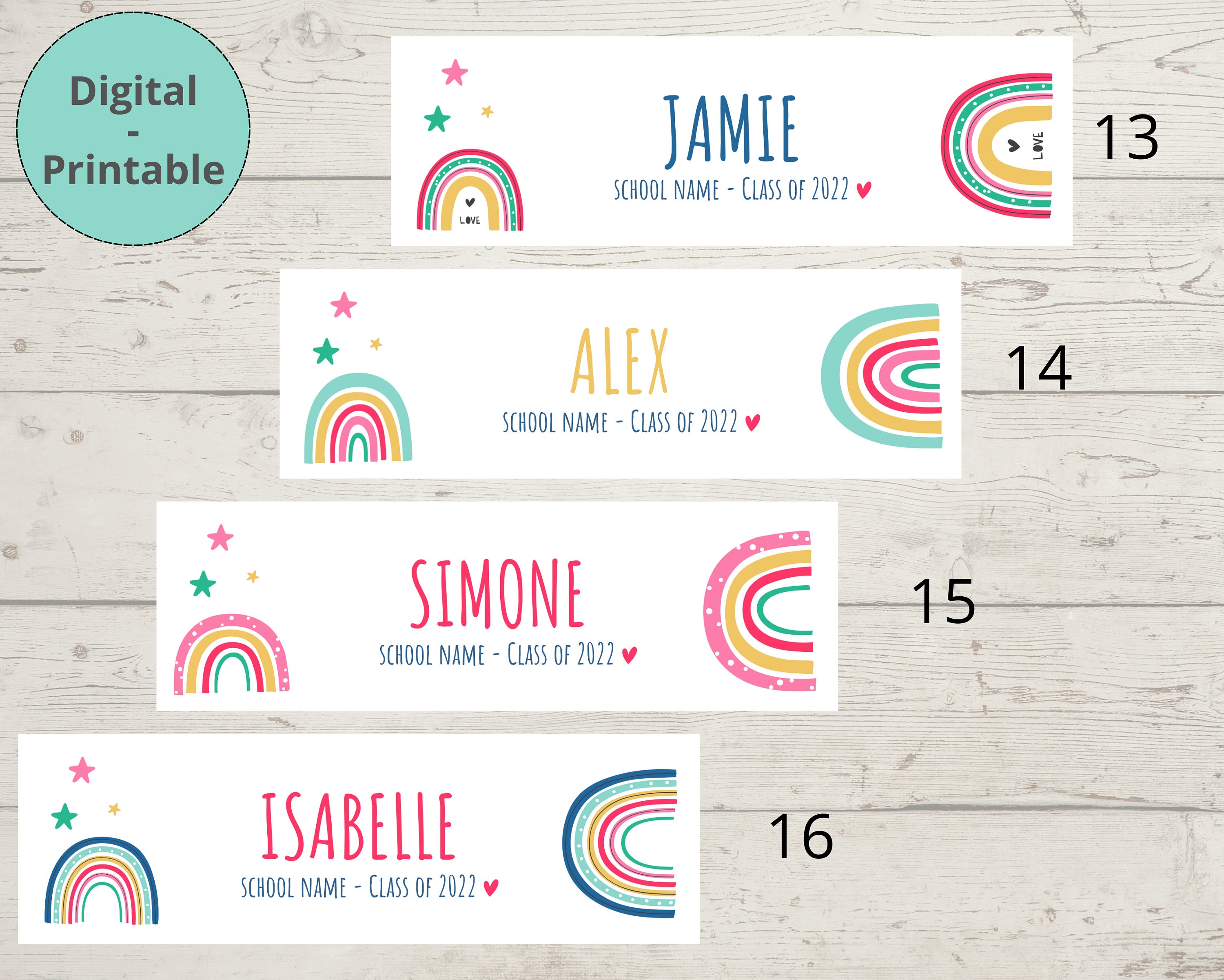 Personalized Student Bookmarks Class Bookmarks Pupil Gifts Etsy