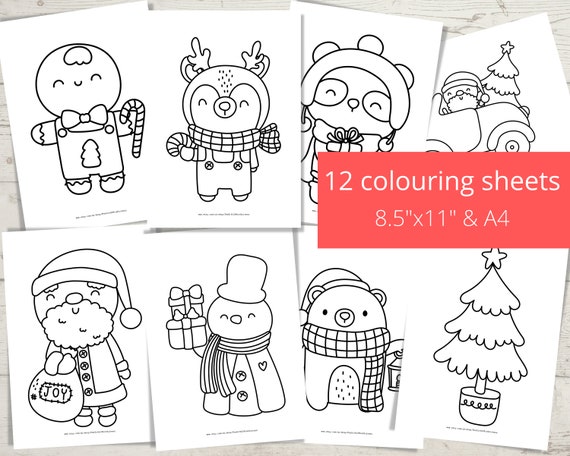 Printable Christmas Colouring Pages Christmas Coloring Sheets