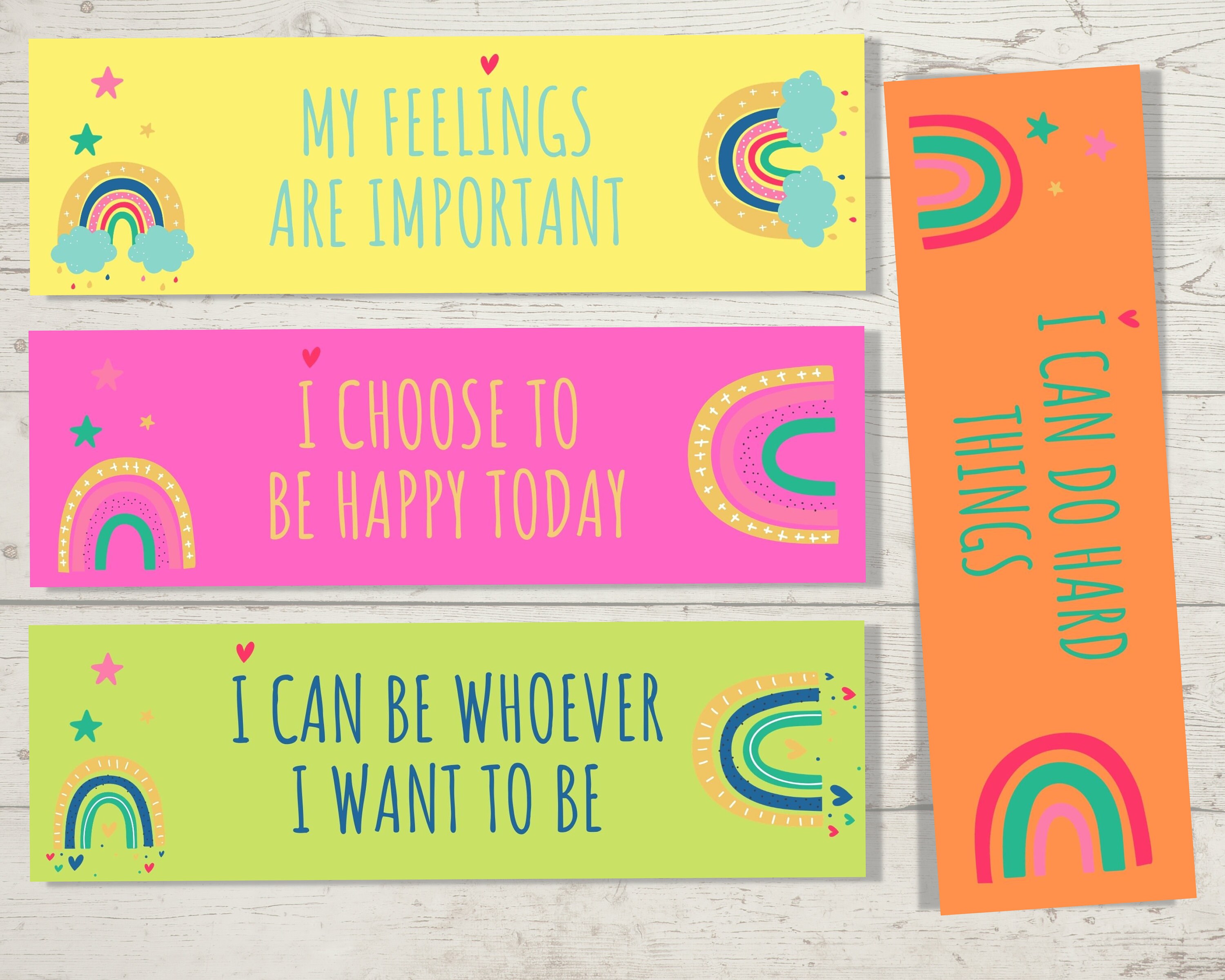 Kids Affirmation Bookmarks | Digital Download - Etsy