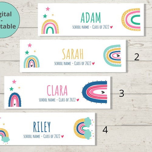 Personalized Student Bookmarks Class Bookmarks Pupil Gifts Etsy