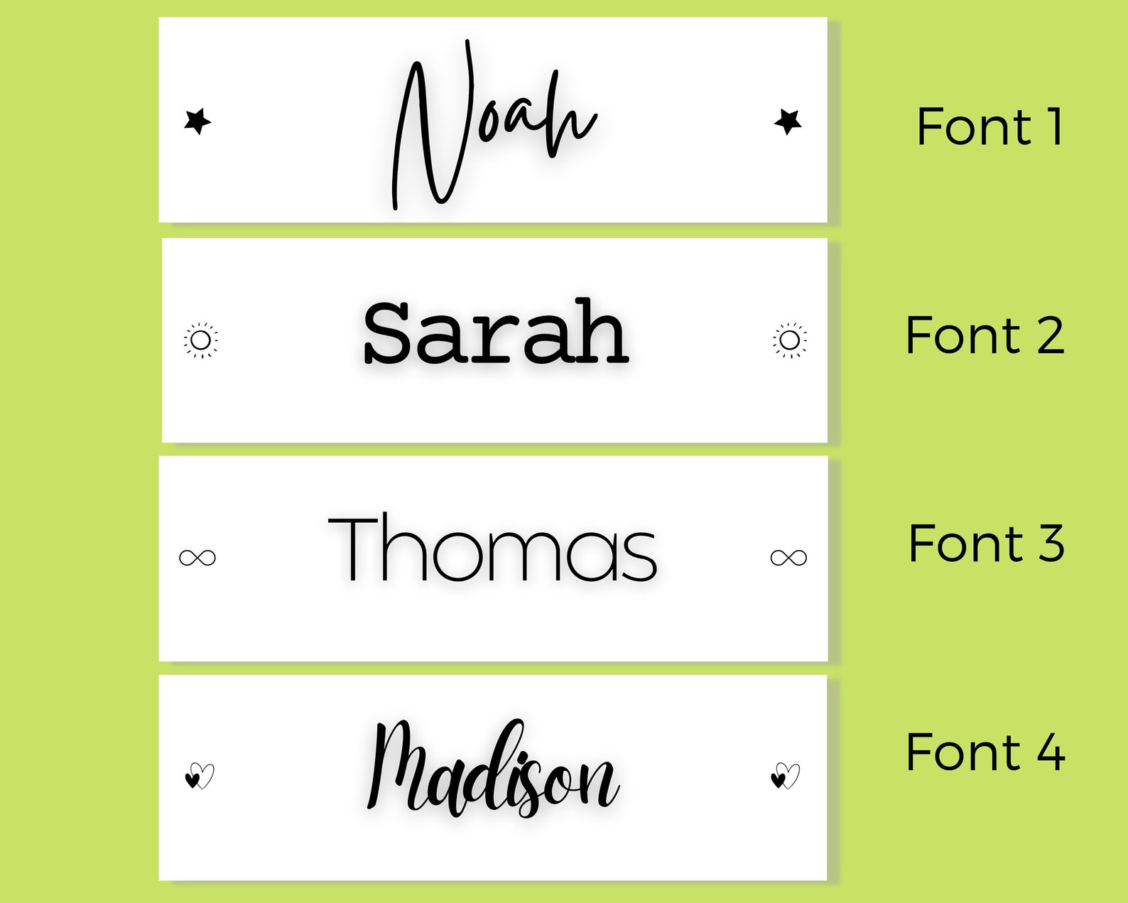 Kids Printable Bookmarks, Personalized Set of 4 - - Name Bookmarks ...