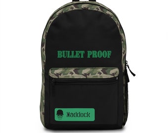 Personalize Name Military Green Camo Backpack School Travel Hiking Laptop Everyday Casual Army Backpack