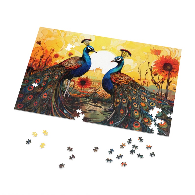 A Pair of Beautiful Peacocks Jigsaw Puzzle 1000piece Family Game Night