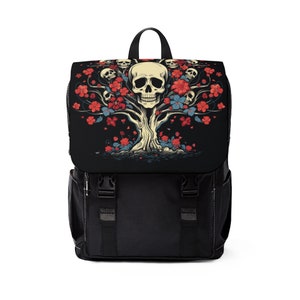 Discover the perfect fusion of art, symbolism, and practicality with our Tree of Life with Skull Backpack