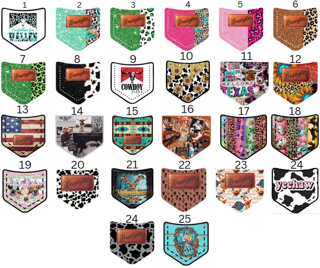 Wrangler Pocket Card Stock for Freshies Etsy