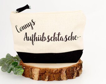 Aufhübschtäschchen personalisiert / Kosmetiktäschchen für Teenies, Mädchen & Freundinnen personalisiert / Geschenk für Frauen mit Namen