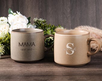 Personalized Grandpa Grandma Mug, Custom Coffee Cup, Mother’s Day/Father’s Day Gift, Engraved Ceramic Mug, New Mom Dad Mug, Gift for Her/Him