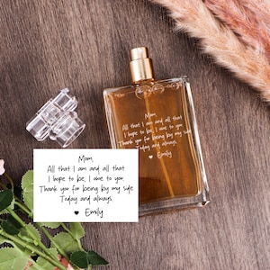 Bottiglia di profumo personalizzata per la mamma - Bottiglia di profumo ricaricabile personalizzata per la mamma, regalo ideale per la madre della sposa, regalo di ringraziamento per il giorno delle nozze
