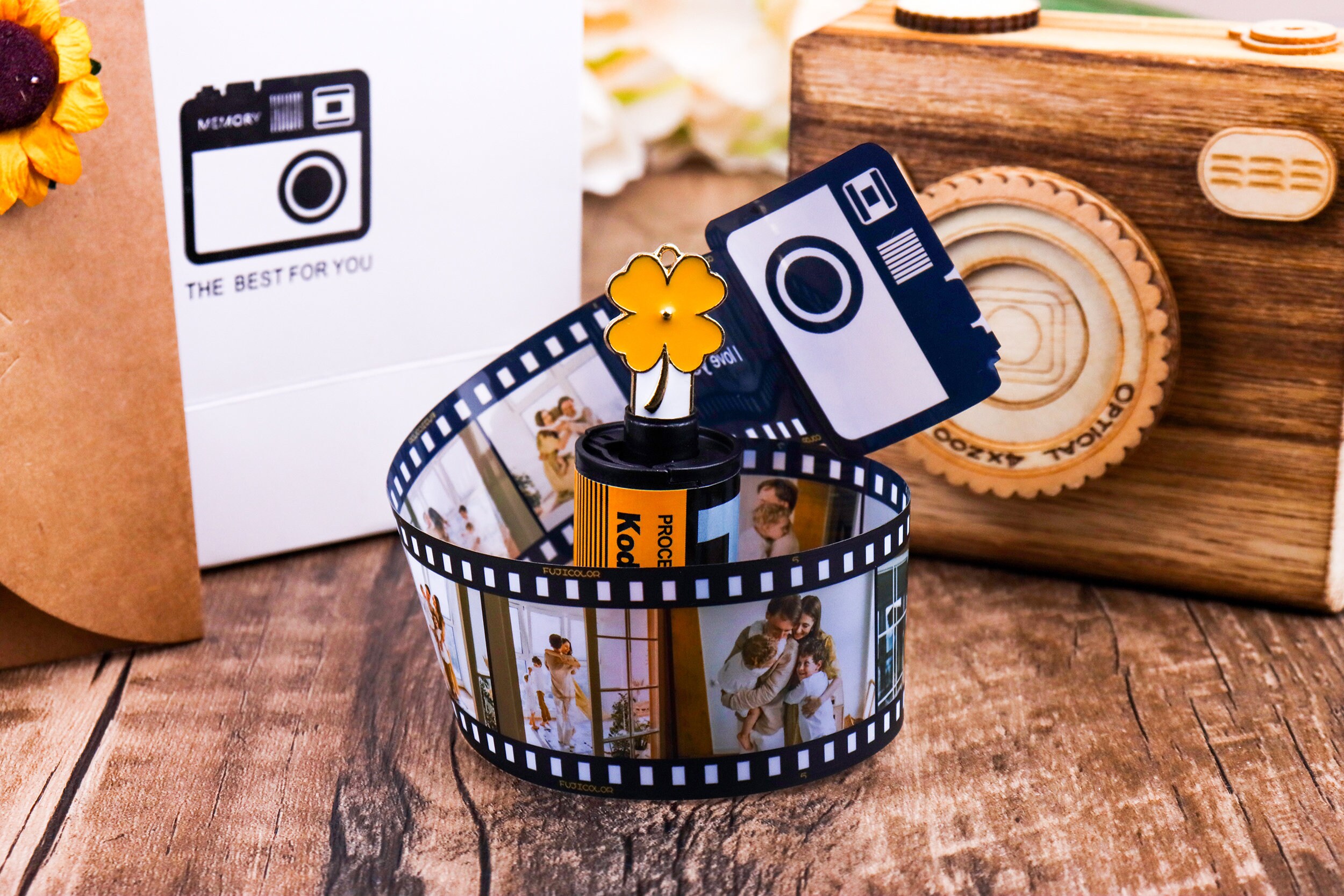 Personalized Photo Film Roll Keychaincustom Picture Keychain Etsy