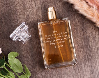 Personalized Perfume Bottle Gift for Mom - Custom Mom Refillable Perfume Bottle, Ideal Mother of The Bride Gift, Thank you Gift Wedding Day