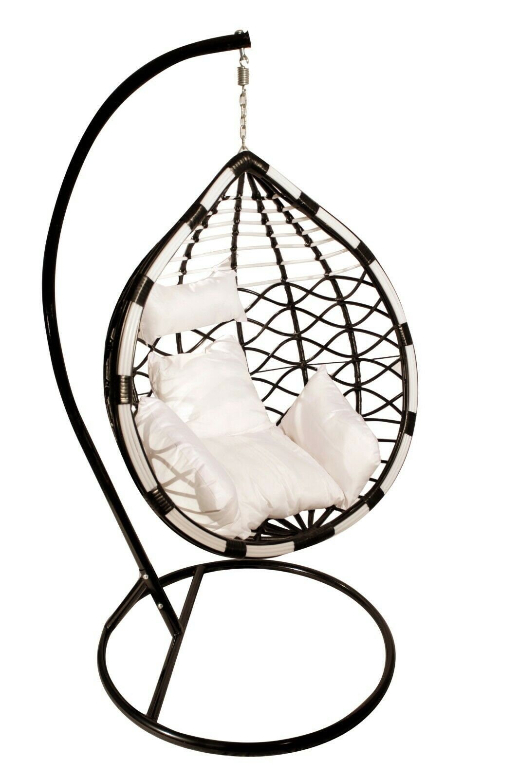 Silla de huevo con cojines y soporte / silla oscilante / | Etsy