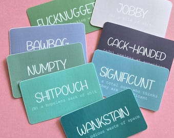 Rude Slang Stickers