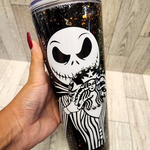 Jack Skellington Snow Globe Tumbler