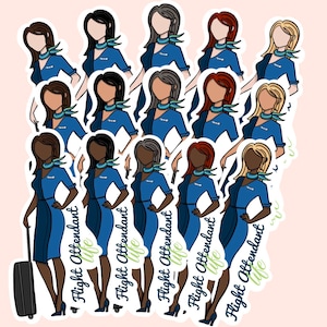 Flight Attendant stickers