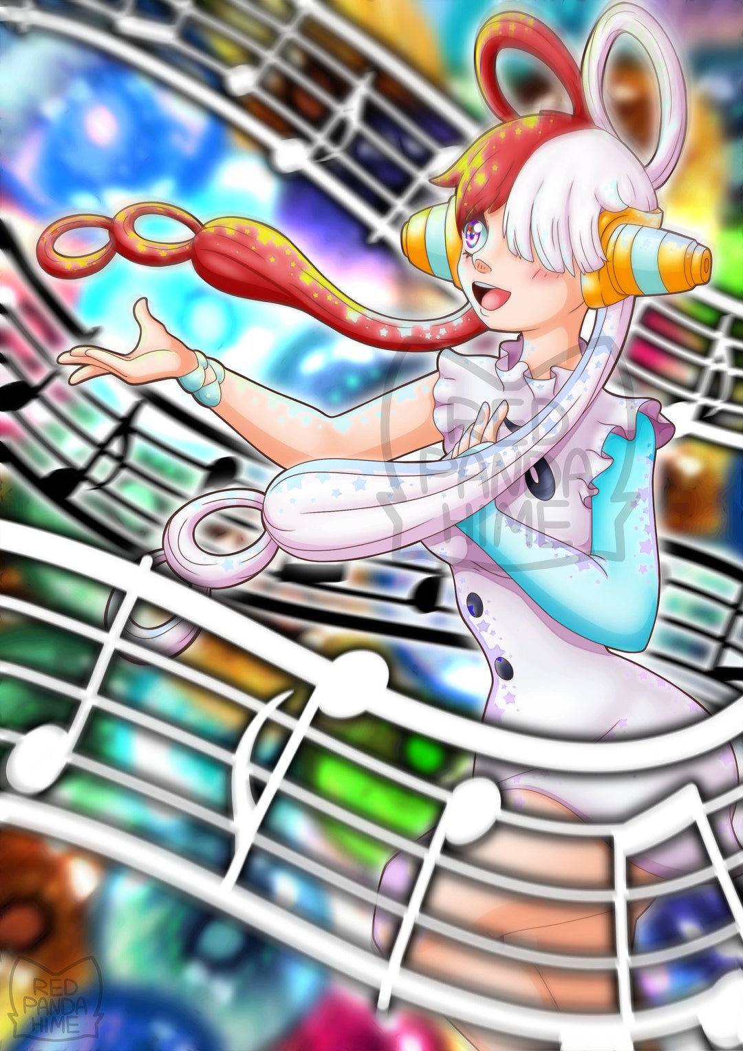 One Piece Uta Print Etsy