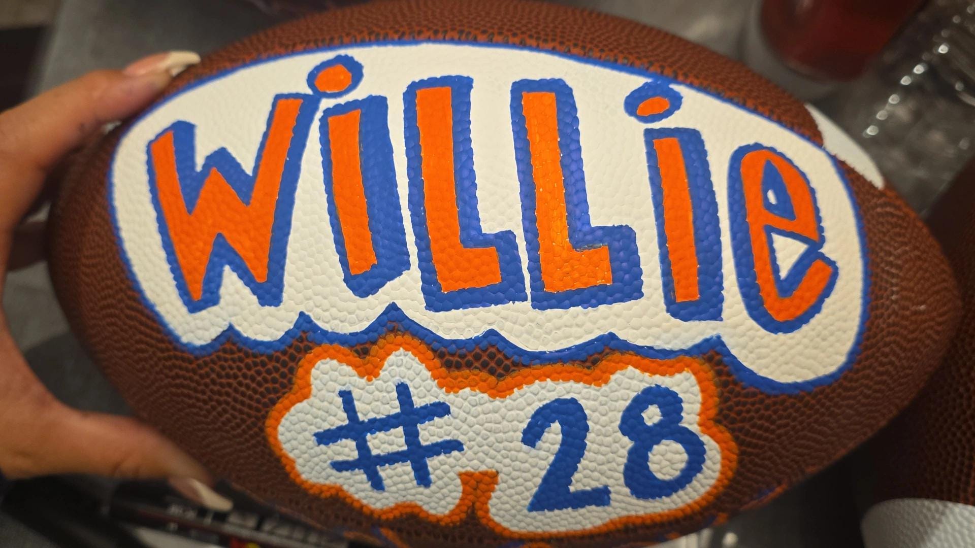 Personalized Football, Custom Team Colors & Name - Etsy