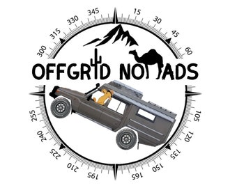 Overland 4X4 Stickers - Built on Toyota Land Cruiser 79