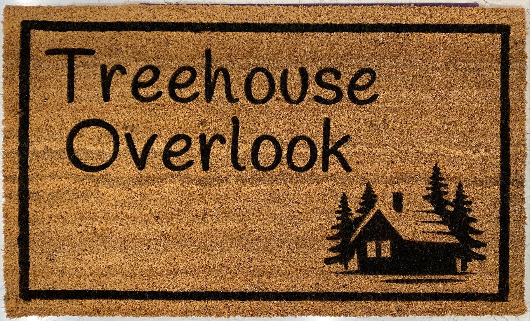 Doormat Custom Personalized Made to Order Coir Doormats Single Color