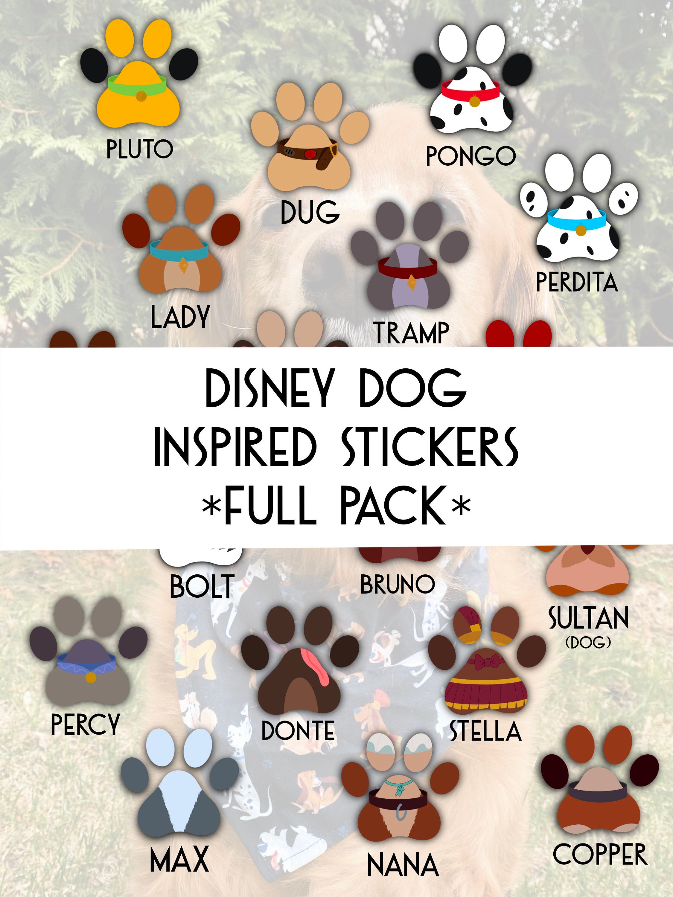 Disney Dogs - Value Pack Stickers – The Happy Planner