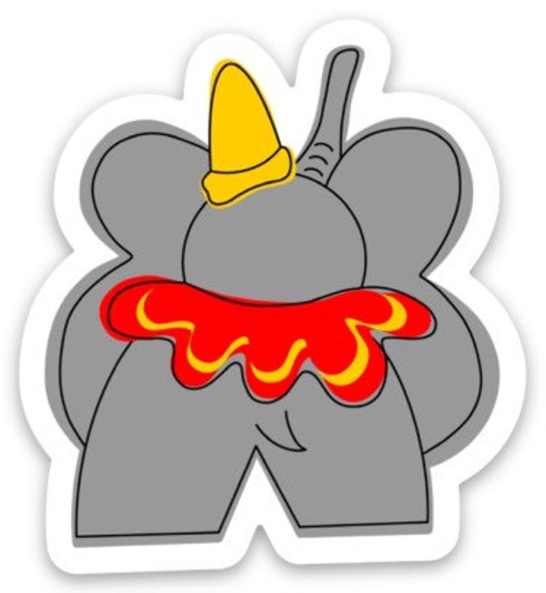 Dumbo Inspired Sticker Etsy
