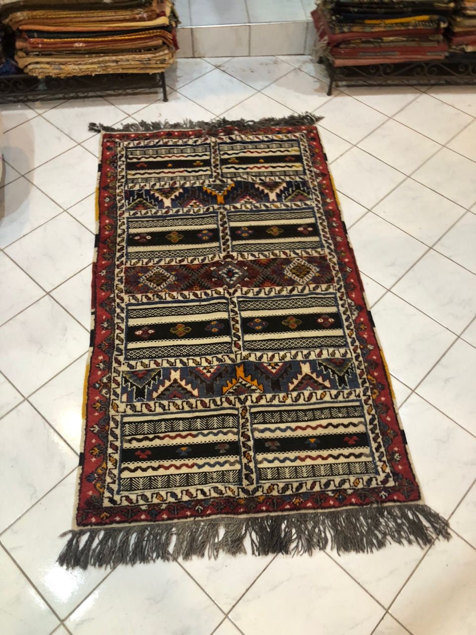 Handwoven Berber Rug: Authentic Moroccan Taznakht Carpet - Etsy