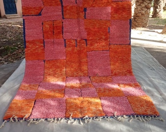 Handmade Moroccan Wool Rug: Beni Ourain Berber Style