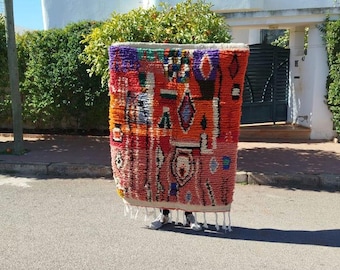 Handmade Moroccan Wool Rug: Beni Ourain Berber Style