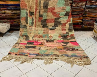 200x300 cm Handmade Wool Carpet  Authentic Berber Rug for Living Room or Bedroom