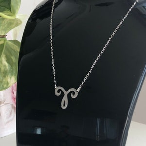 Minimal Zodiac Sign Pendants In Silver, Sterling Silver Personalized Necklace , Bridesmaid Gift image 1