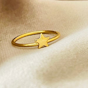 Tiny Star Ring In Sterling Silver - Silver Star Ring - Star Ring - Small Star Ring - Silver Star Size:5 Us 6 US 7 US 8 US Image 2