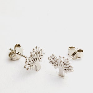 925 Silver Tree of Life Stud Earrings | Symbol of Growth and Strength Image 4