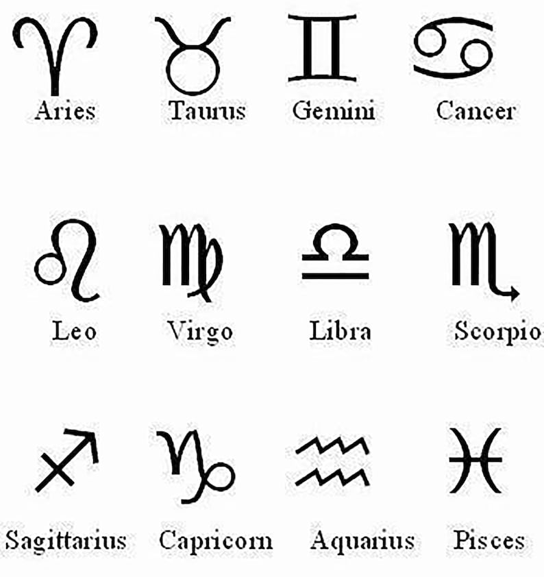 Sterling Silver Zodiac Necklace, Minimalist Horoscope Jewelry Image 10