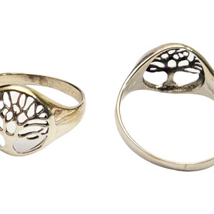 Classic Sterling Silver Tree of Life Ring, Design for Life Style, Crafted from 925 Silver and Available in sizes 6-9 image 7