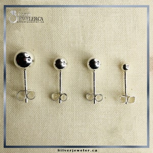 Minimalist 925 Silver Ball Studs - Subtle Elegance Image 9