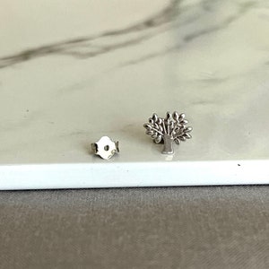 925 Silver Tree of Life Stud Earrings | Symbol of Growth and Strength Image 9