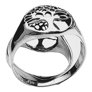 Classic Sterling Silver Tree of Life Ring, Design for Life Style, Crafted from 925 Silver and Available in sizes 6-9 image 10