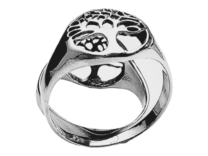 Classic Sterling Silver Tree of Life Ring, Design for Life Style, Crafted from 925 Silver and Available in sizes 6-9 image 10