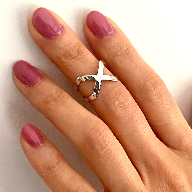 Sterling Silver Infinity Ring, Open Midi Ring, Promise Ring Image 1