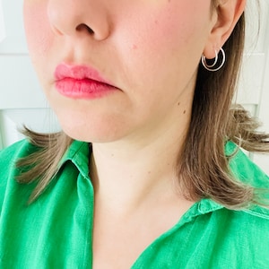 20mm Sterling Silver Endless Hoop Earrings - Hypoallergenic, Tarnish Resistant, Mothers Day Gift Image9