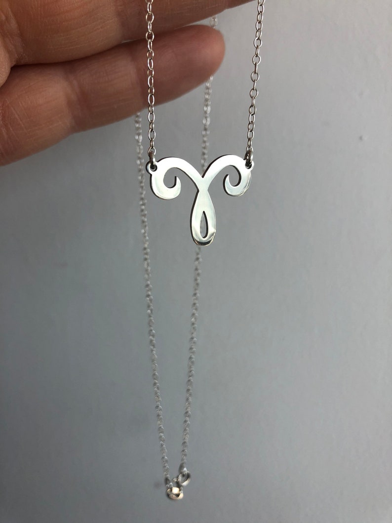 Minimal Zodiac Sign Pendants In Silver, Sterling Silver Personalized Necklace, Bridesmaid Gift image 5
