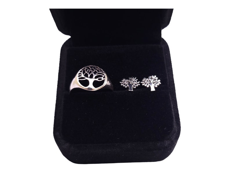 Classic Sterling Silver Tree of Life Ring, Design for Life Style, Crafted from 925 Silver and Available in sizes 6-9 image 4