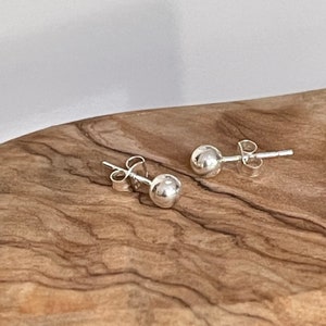 Minimalist 925 Silver Ball Studs - Subtle Elegance Image 6