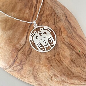 Sterling Silver Zodiac Sign Necklace, Personalized Astrology Jewelry Image 3