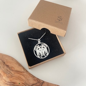 Sterling Silver Zodiac Sign Necklace, Personalized Astrology Jewelry Image 4